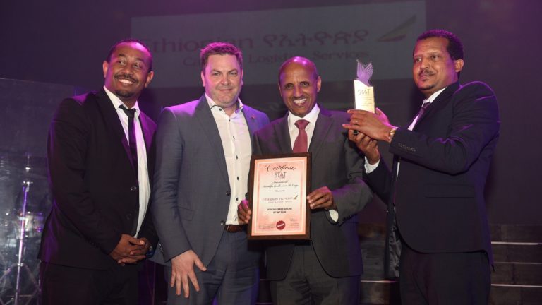 ETHIOPIAN AIRLINES BAGS DOUBLE CARGO AIRLINES AWARDS