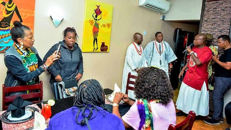 NIGERIA: 50 AFRICAN AMERICANS ARRIVE BENIN CITY ON REDISCOVERY MISSION