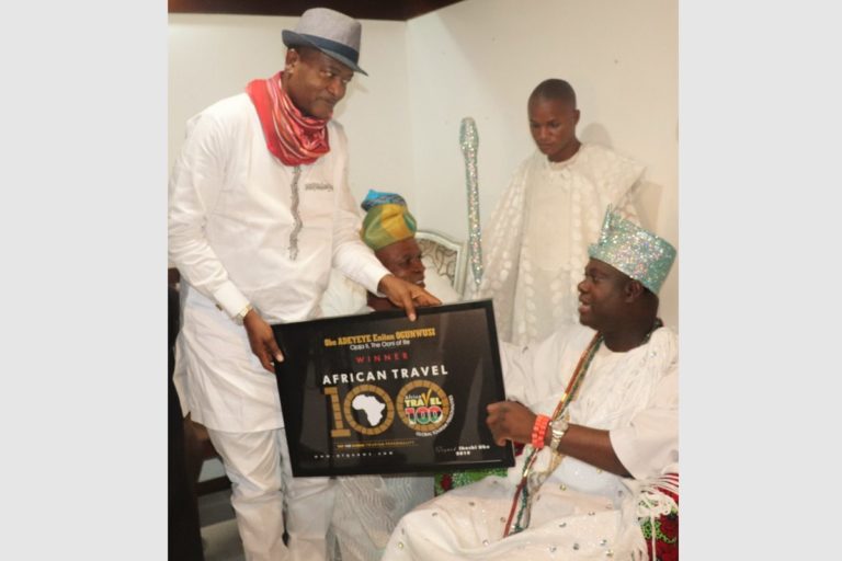 AKWAABA 2019: OONI OF IFE RECEIVES FIRST AFRICAN TRAVEL 100 GLOBAL PERSONALITIES AWARD