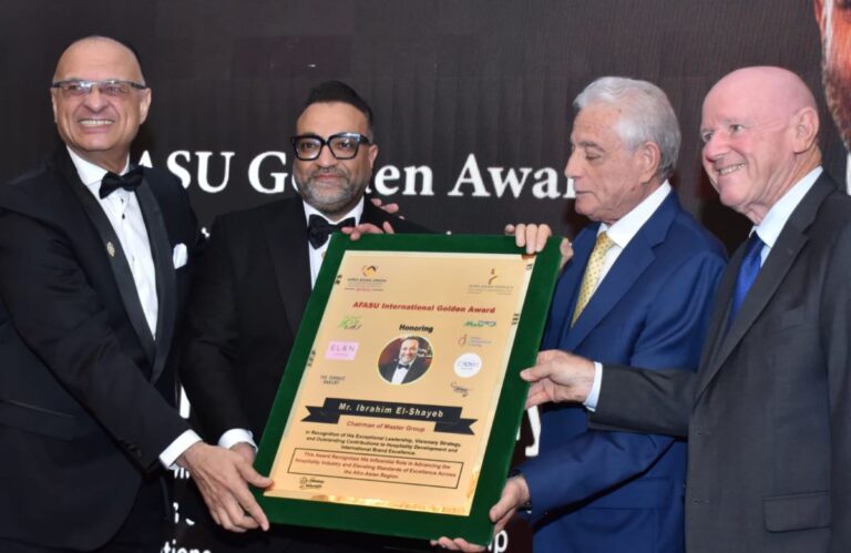 Ibrahim El Shayeb Receives AFASU International Golden Award