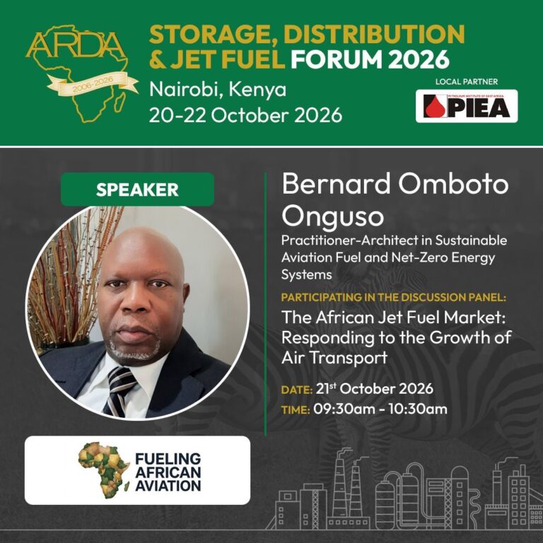 ARDA Forum 2026: Fueling African Aviation Founder Bernard Onguso to Speak on Jet Fuel Growth